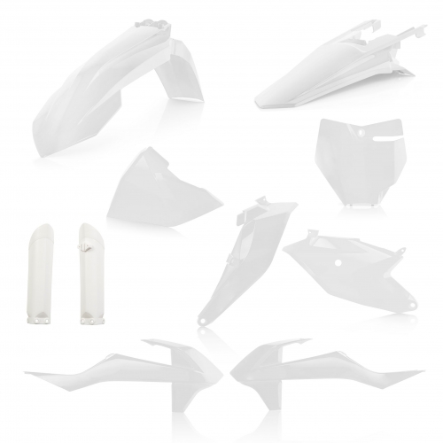 KIT PLÁSTICOS COMPLETO ACERBIS KTM SX 85 2018 BRANCO